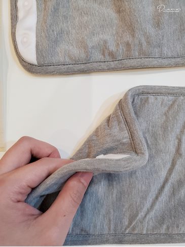 IBQ有機口水巾質地柔軟, 四層吸水有機棉布設計